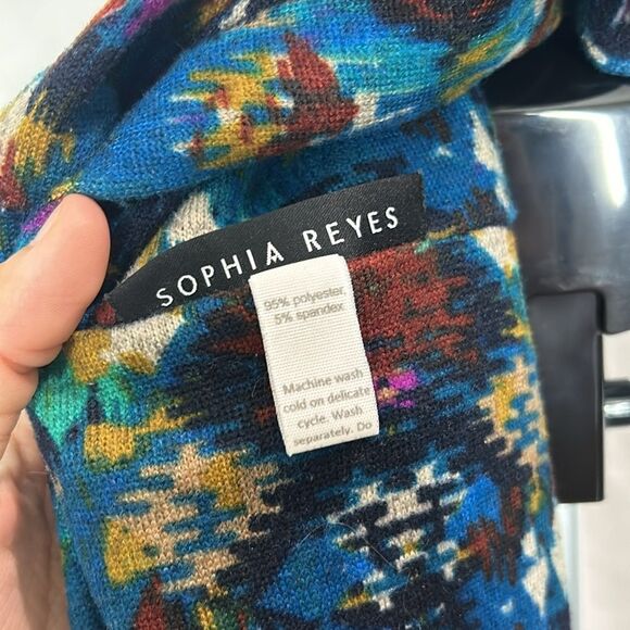 Sophia Reyes Infinity Wrap Scarf Tribal Abstract Pattern - Picture 3 of 4